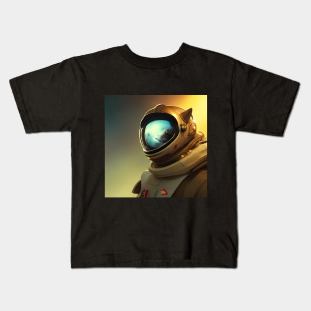 Secret Space Pilot Kids T-Shirt by SmartPufferFish